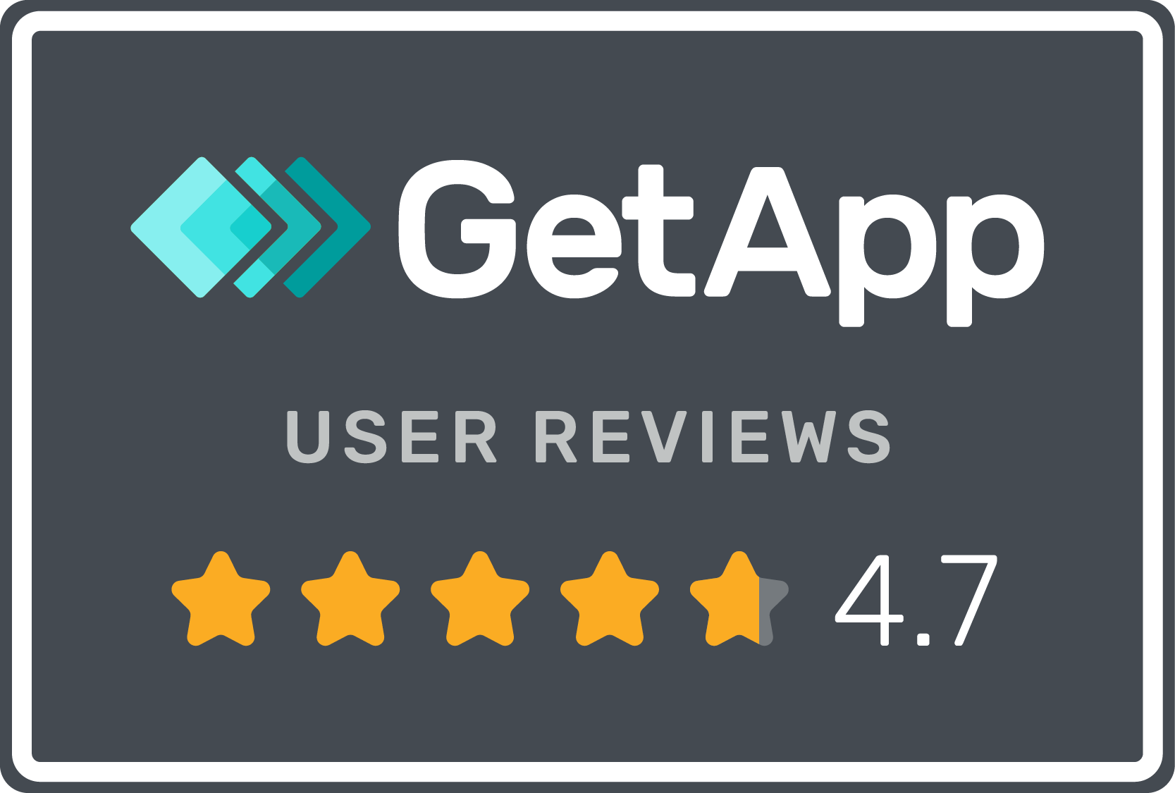 GetApp rating — 4.7 stars