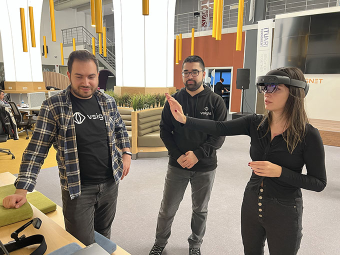 VSight-Teammitglieder bei einer Firmenveranstaltung