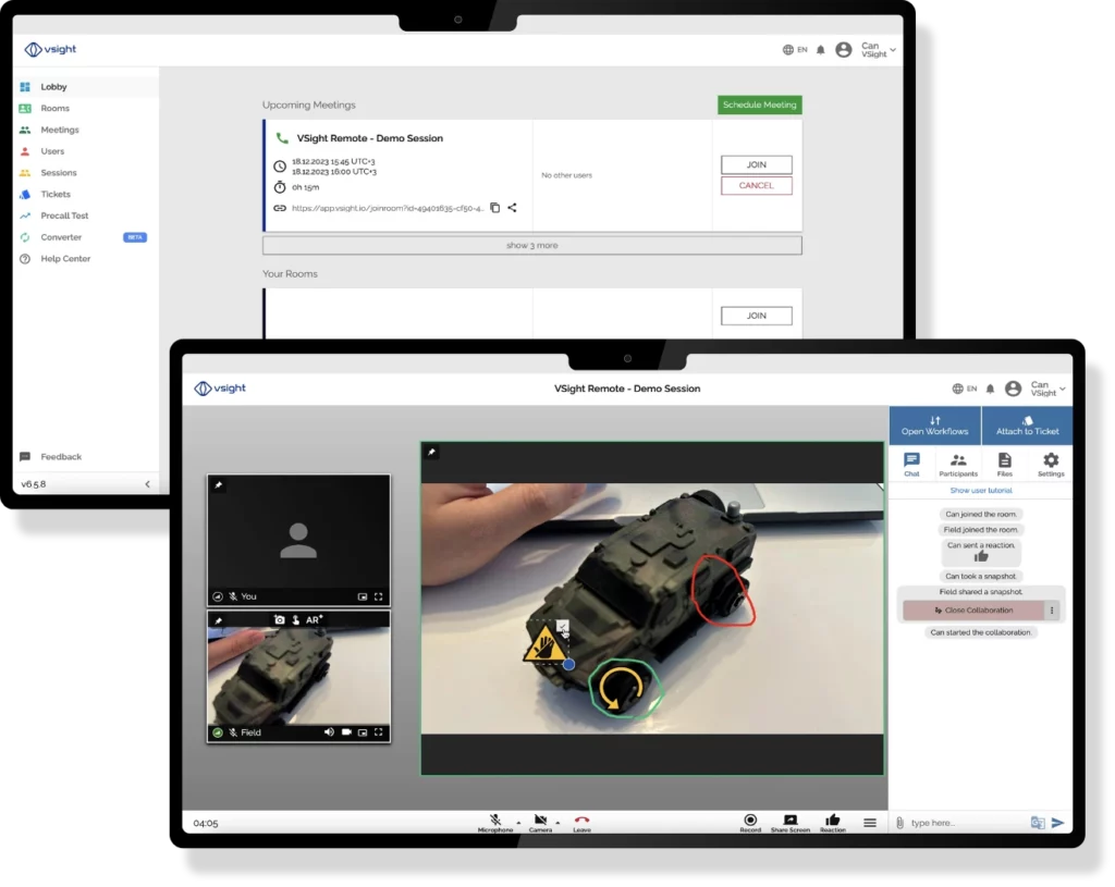 VSight Remote – Tour zur AR Remote Assistance