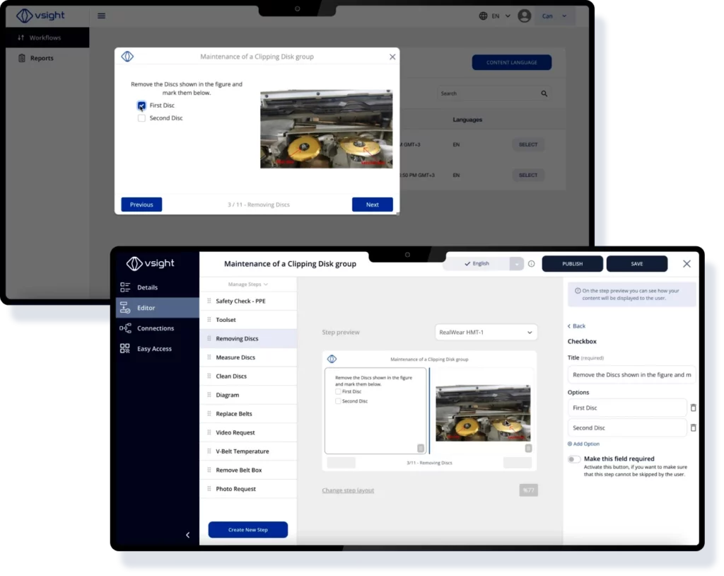VSight Workflow digital work instructions and SOPs walkthrough